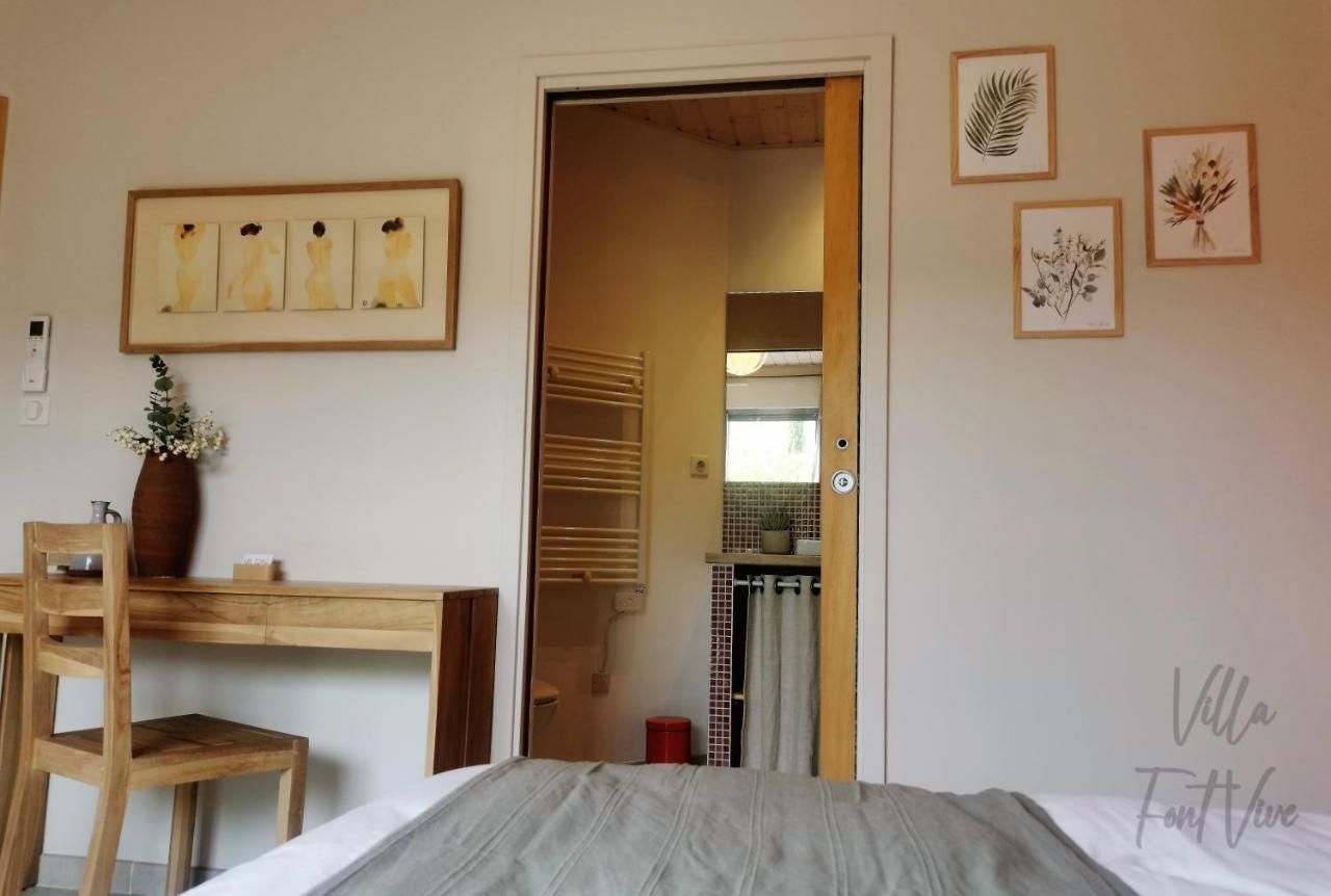 Villa Font Vive - Chambres D'Hotes Eco-Labellisees Avec Cuisine - Confort, Calme Et Vue Exceptionnels ! 格罗斯皮埃雷斯 外观 照片