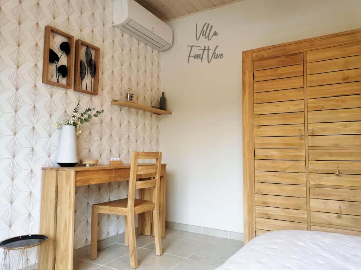 Villa Font Vive - Chambres D'Hotes Eco-Labellisees Avec Cuisine - Confort, Calme Et Vue Exceptionnels ! 格罗斯皮埃雷斯 外观 照片