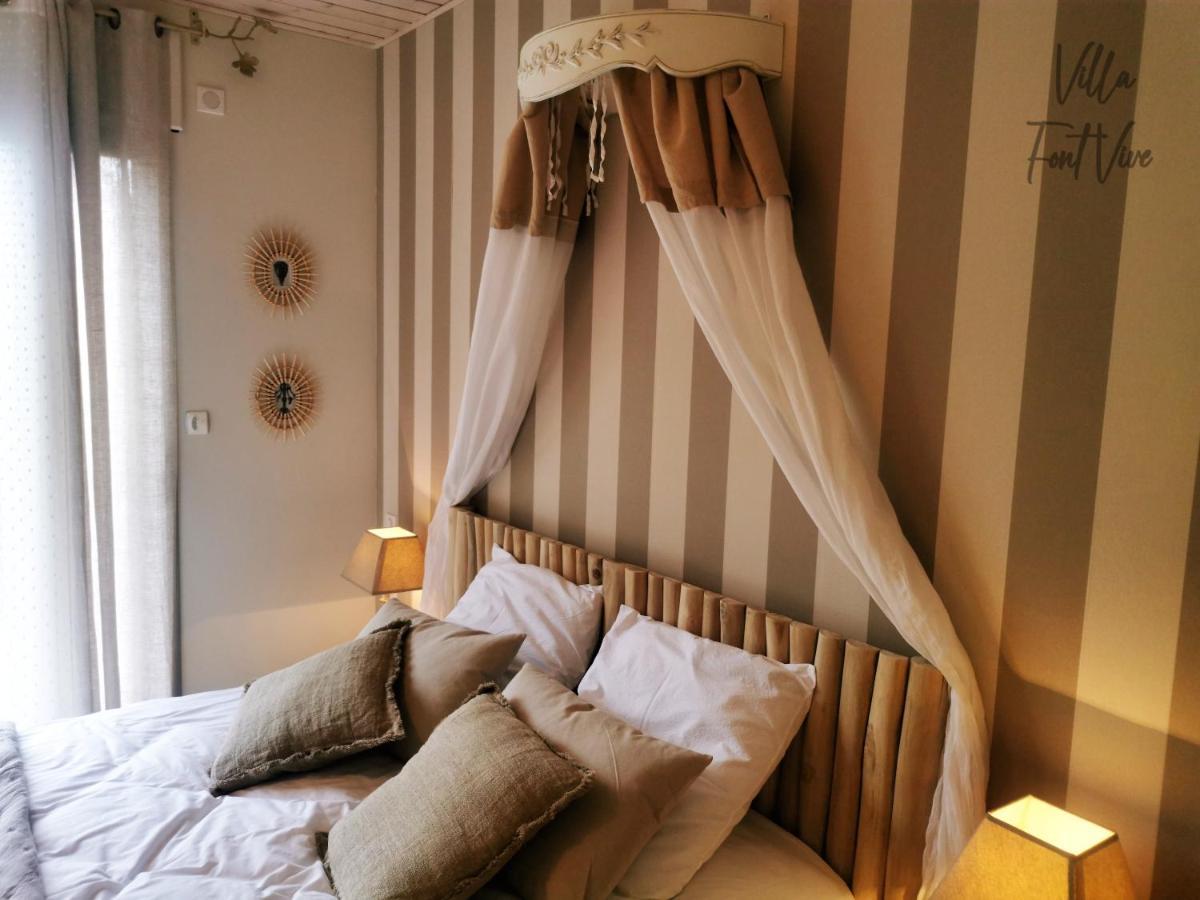 Villa Font Vive - Chambres D'Hotes Eco-Labellisees Avec Cuisine - Confort, Calme Et Vue Exceptionnels ! 格罗斯皮埃雷斯 外观 照片