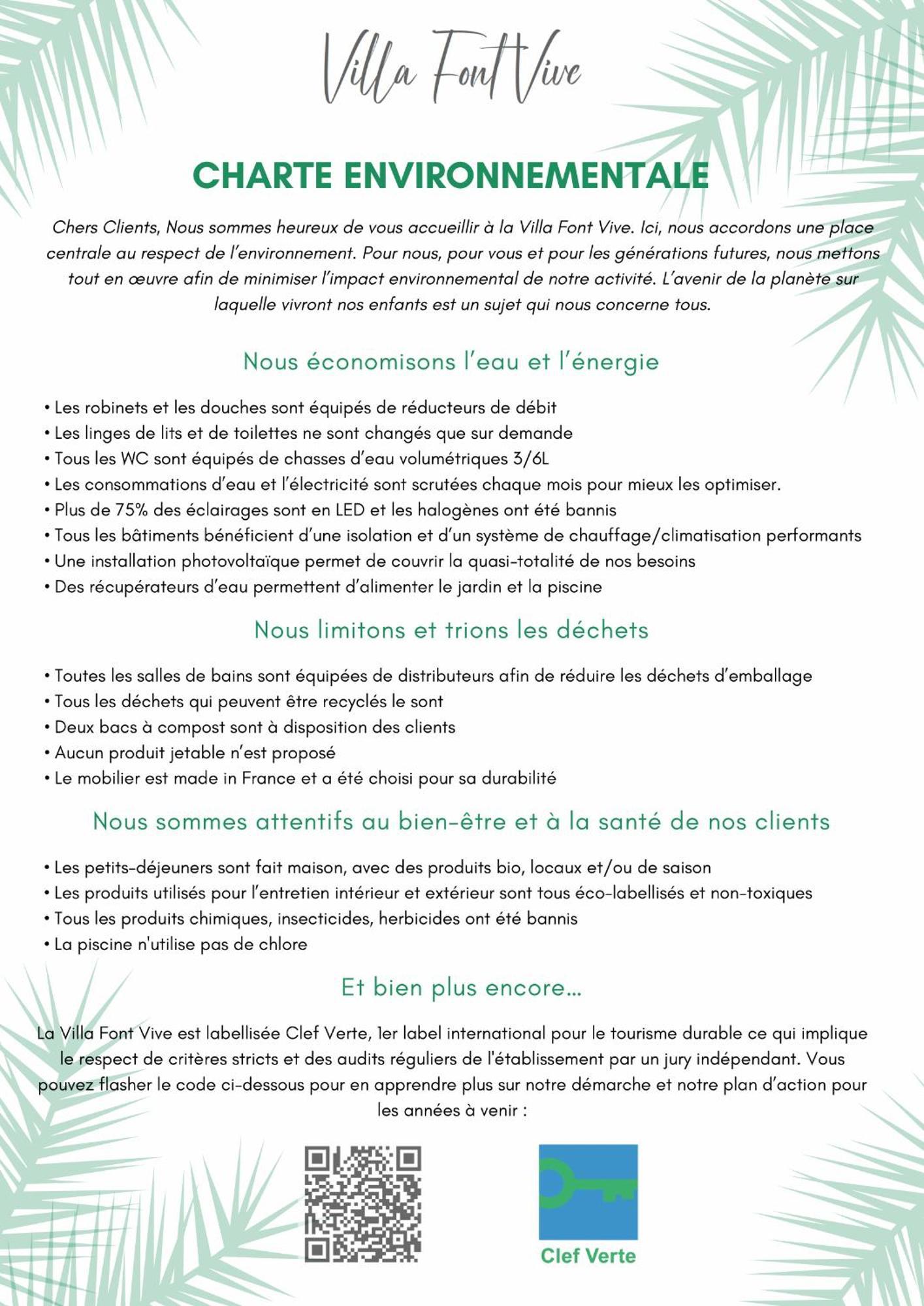 Villa Font Vive - Chambres D'Hotes Eco-Labellisees Avec Cuisine - Confort, Calme Et Vue Exceptionnels ! 格罗斯皮埃雷斯 外观 照片